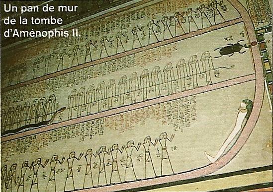 Vall�e des rois - Tombe d'Am�nophis II - dessin