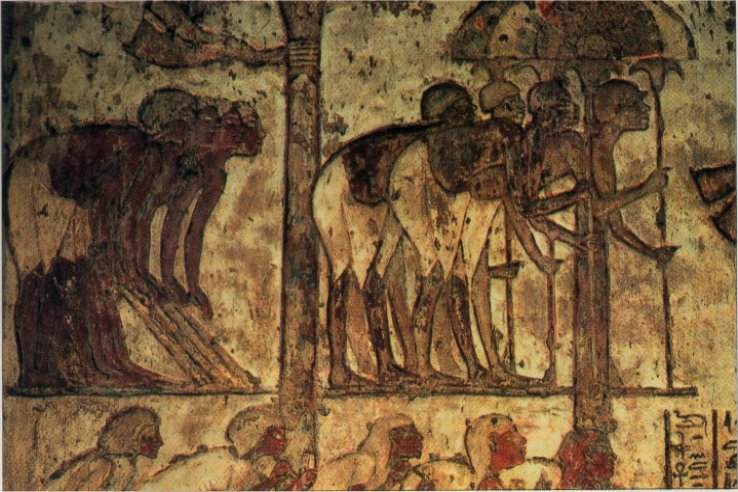 Porte-�ventails dans la tombe de M�ryr�